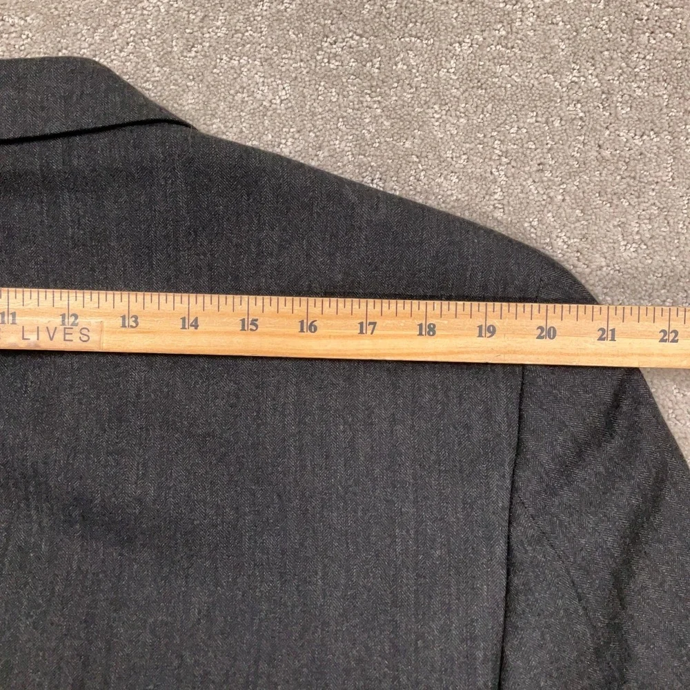 Jos. A. Bank Suit Mens 42L Charcoal Gray  Herringbone Wool Cashmere